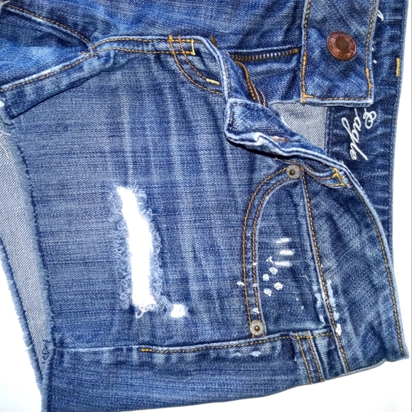 American Express distressed shorts size 2 - Picture 3 of 6